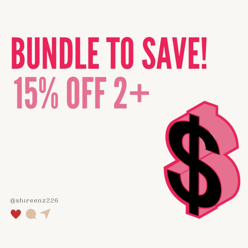 Make bundles to save!! Prices become as low as $5!!!